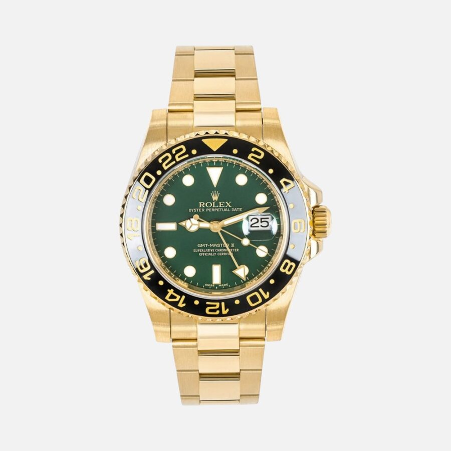 fjachbahf (6) Rolex GMT-Master II 116718LN Yellow Gold Black Bezel 40mm