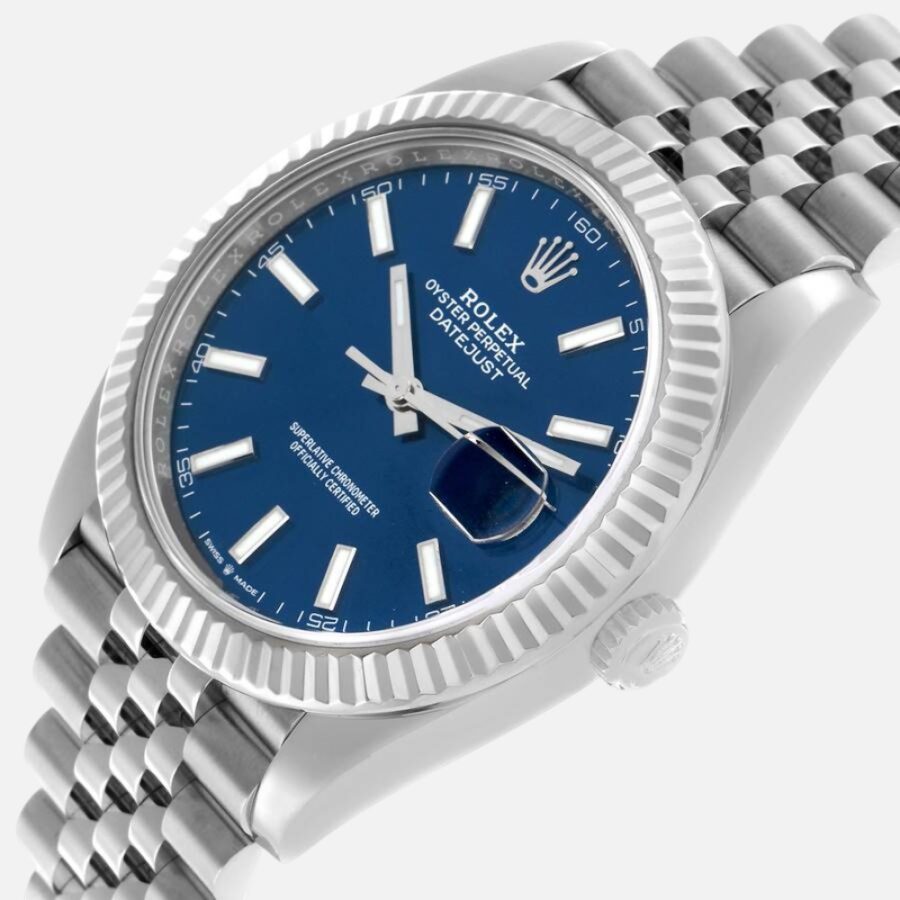 Rolex Datejust 41 126334 Steel White Gold Blue Dial 41mm