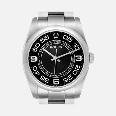 Rolex Oyster Perpetual 116000 Black Concentric Dial 36mm Steel
