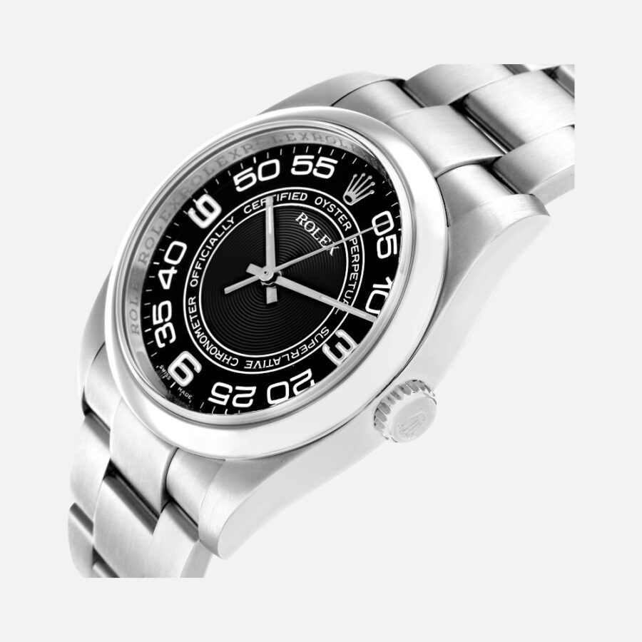 Rolex Oyster Perpetual 116000 Black Concentric Dial 36mm Steel