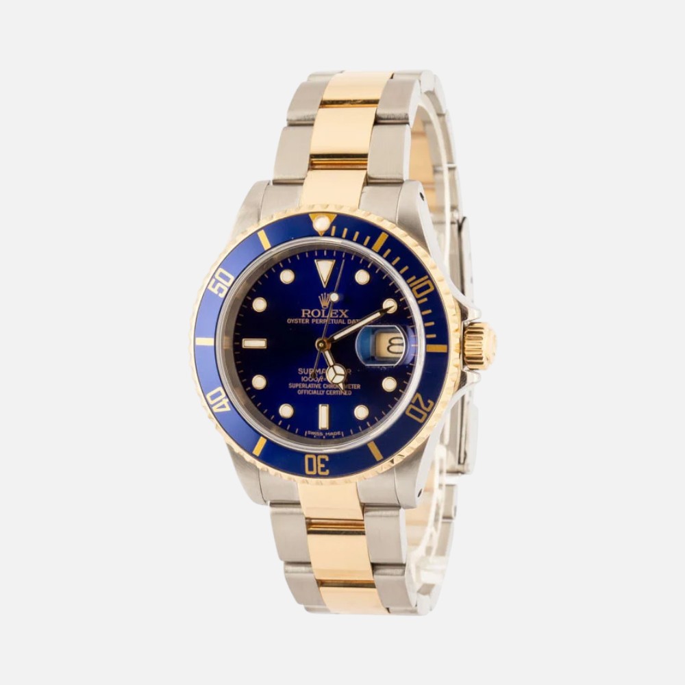 Rolex Submariner 16613 Blue Dial Two-Tone Steel Gold 40mm