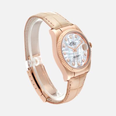 Rolex Datejust 36 116135 MOP Diamond Dial Rose Gold 36mm