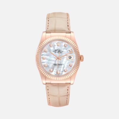 Rolex Datejust 36 116135 MOP Diamond Dial Rose Gold 36mm