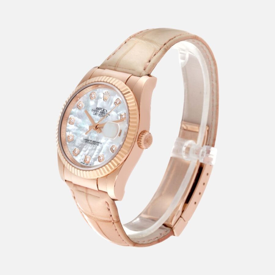Rolex Datejust 36 116135 MOP Diamond Dial Rose Gold 36mm