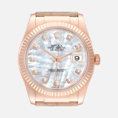 Rolex Datejust 36 116135 MOP Diamond Dial Rose Gold 36mm