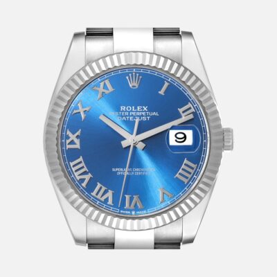 Rolex Datejust 41 126334 Blue Roman Dial Steel White Gold