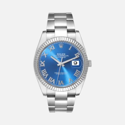 Rolex Datejust 41 126334 Blue Roman Dial Steel White Gold