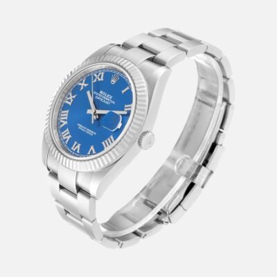 Rolex Datejust 41 126334 Blue Roman Dial Steel White Gold