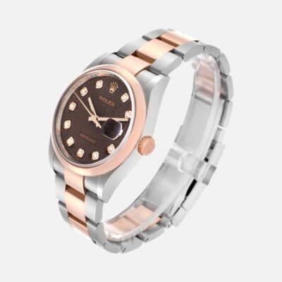 Rolex Datejust 36 126201 Diamond Dial Steel Everose Gold
