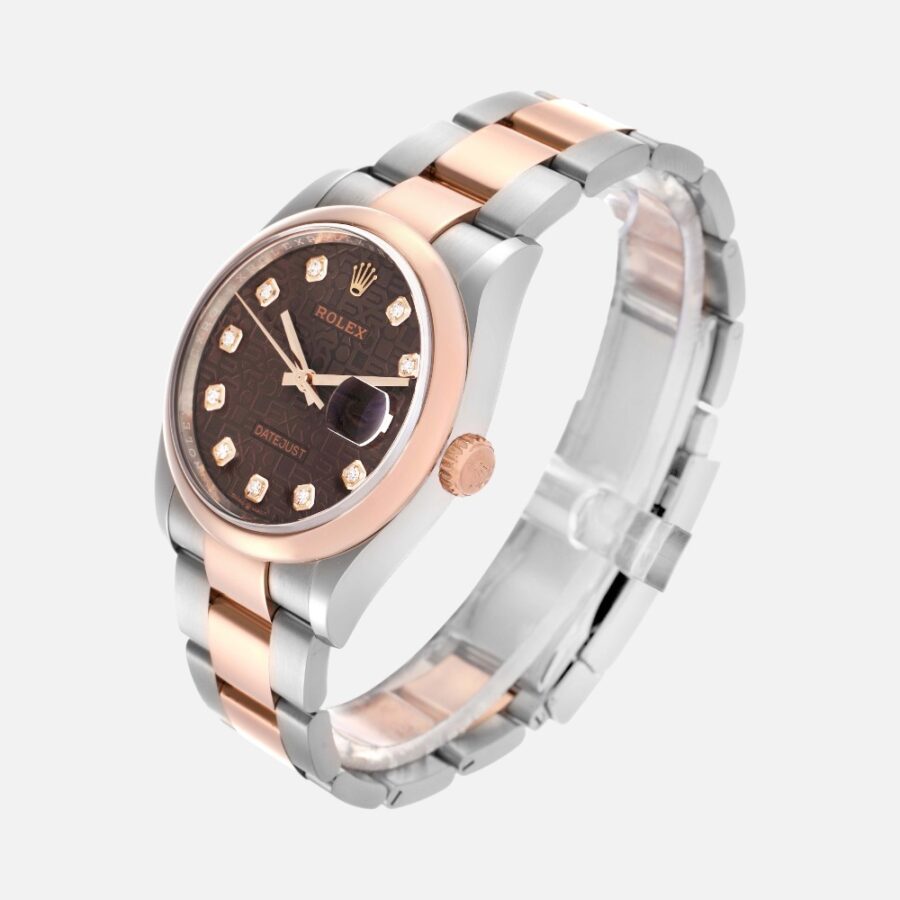 Rolex Datejust 36 126201 Diamond Dial Steel Everose Gold