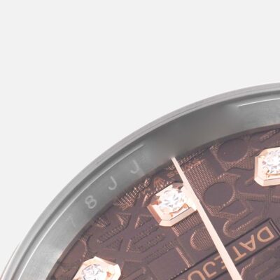Rolex Datejust 36 126201 Diamond Dial Steel Everose Gold