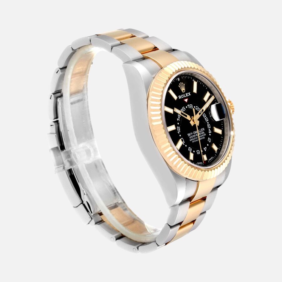 Rolex Sky-Dweller 326933 Steel Yellow Gold White Dial 42mm
