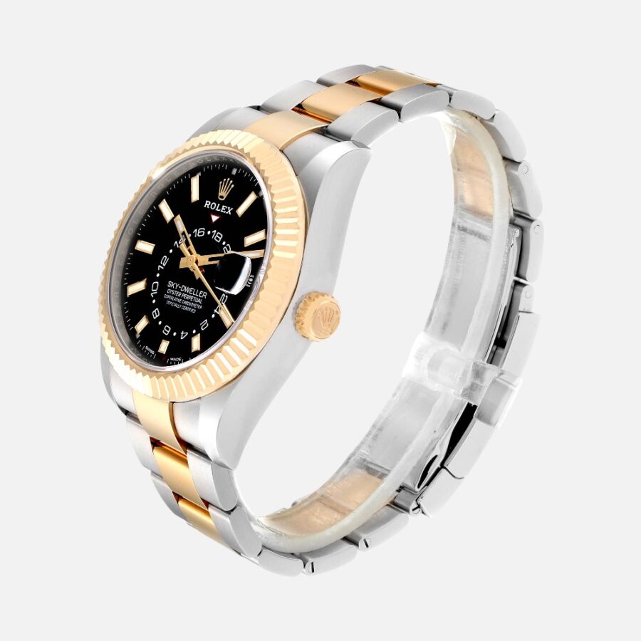 Rolex Sky-Dweller 326933 Steel Yellow Gold White Dial 42mm