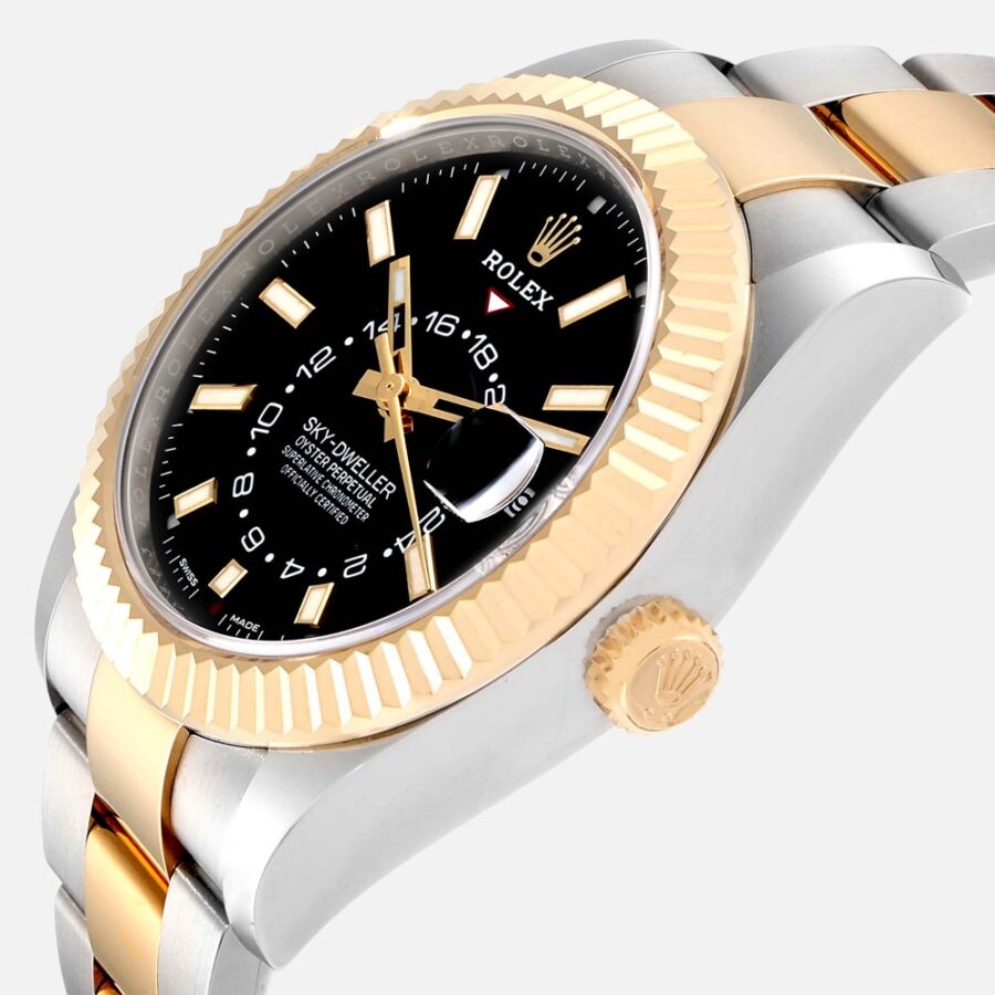 Rolex Sky-Dweller 326933 Steel Yellow Gold White Dial 42mm