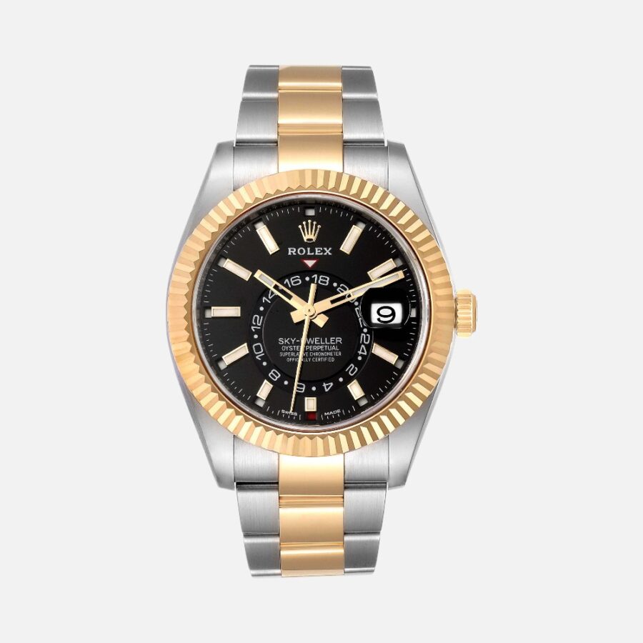 Rolex Sky-Dweller 326933 Steel Yellow Gold White Dial 42mm