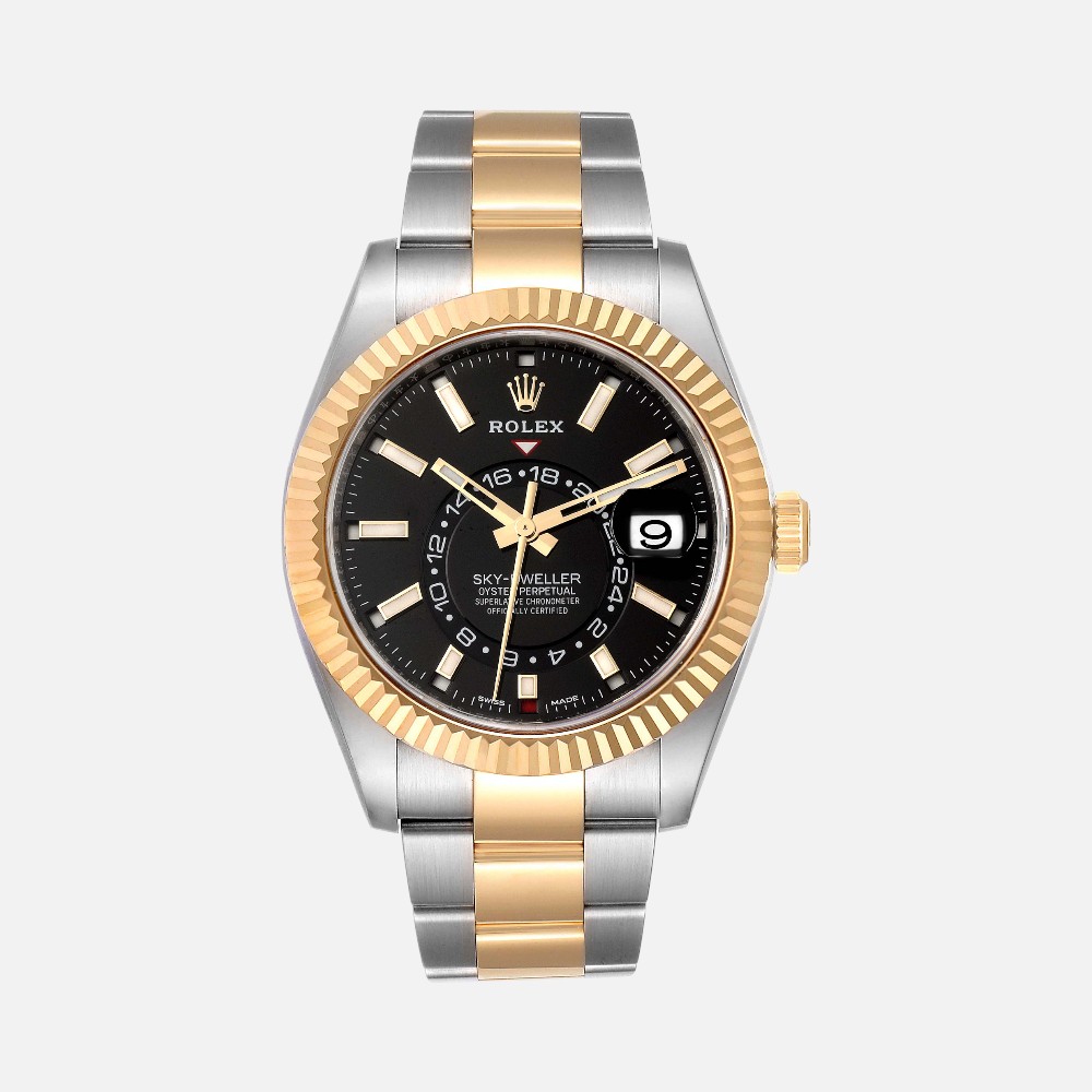 Rolex Sky-Dweller 326933 Steel Yellow Gold White Dial 42mm