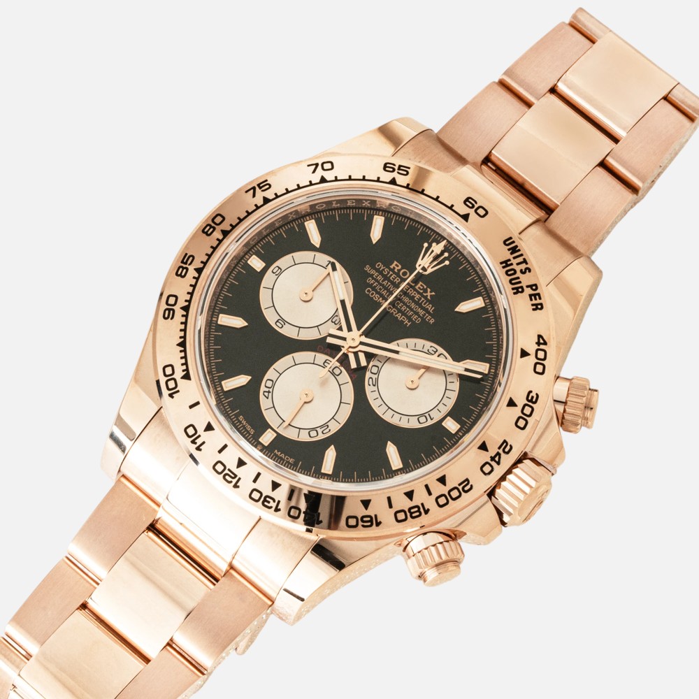 Rolex Daytona 126505 Everose Gold Black Dial Chronograph
