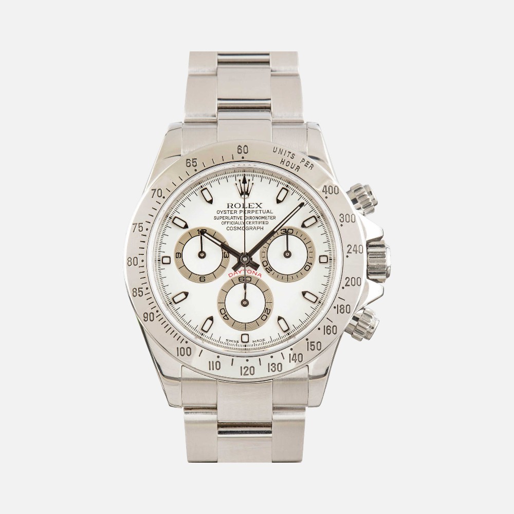 Rolex Daytona 116520 White Index Dial Chronograph