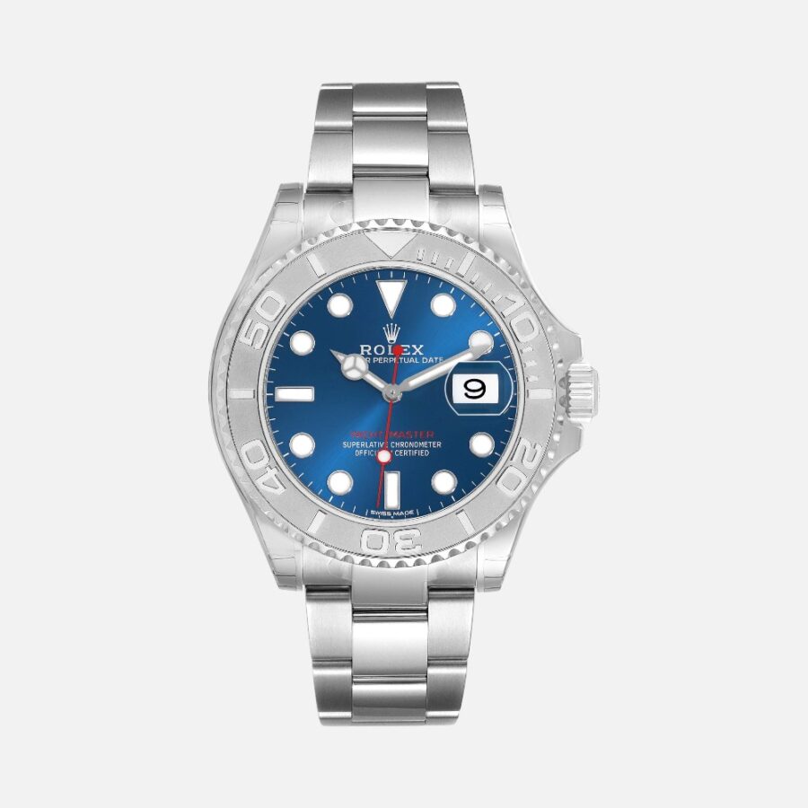 jhgGhVKh (6) Rolex Yacht-Master 116622 Blue Dial Steel Platinum 40mm