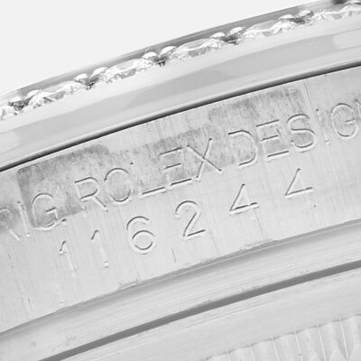 Rolex Datejust 116244 MOP Diamond Dial Steel White Gold 36mm