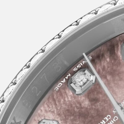 Rolex Datejust 116244 MOP Diamond Dial Steel White Gold 36mm