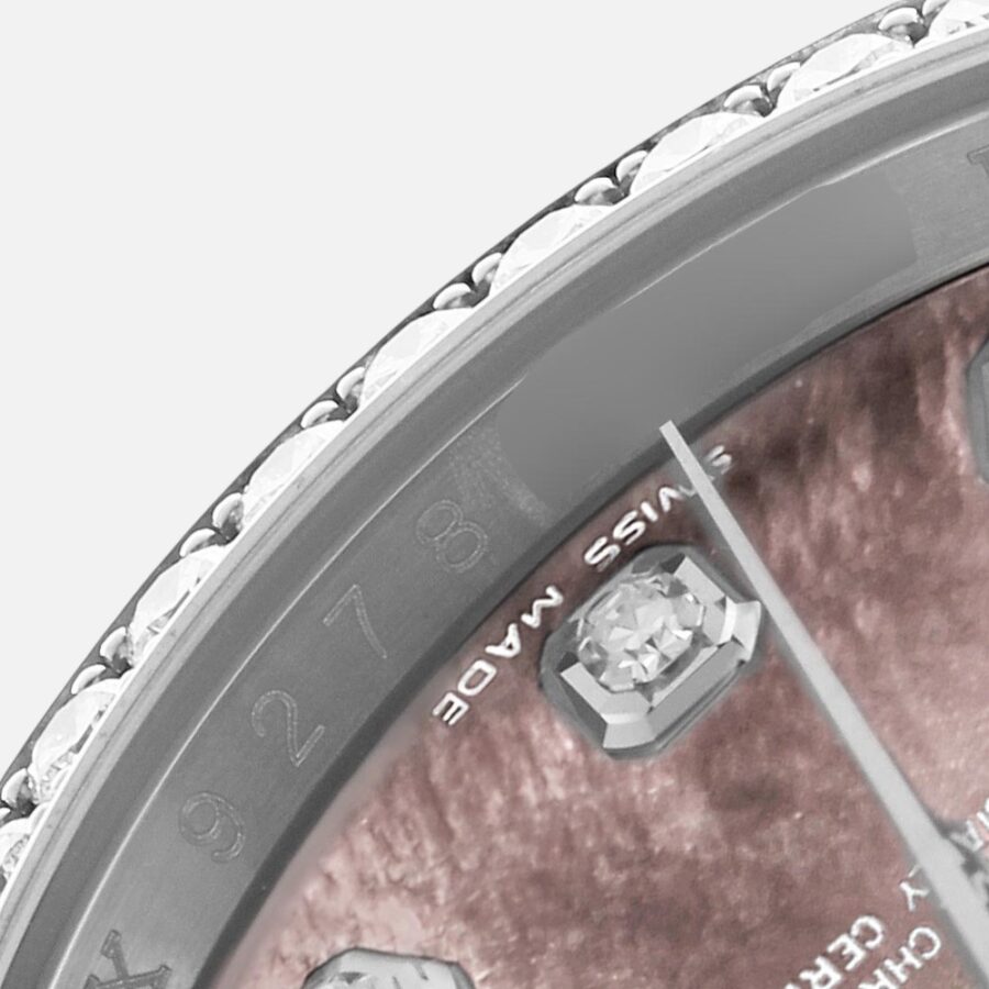 Rolex Datejust 116244 MOP Diamond Dial Steel White Gold 36mm