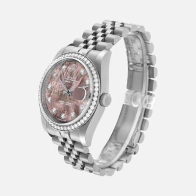Rolex Datejust 116244 MOP Diamond Dial Steel White Gold 36mm