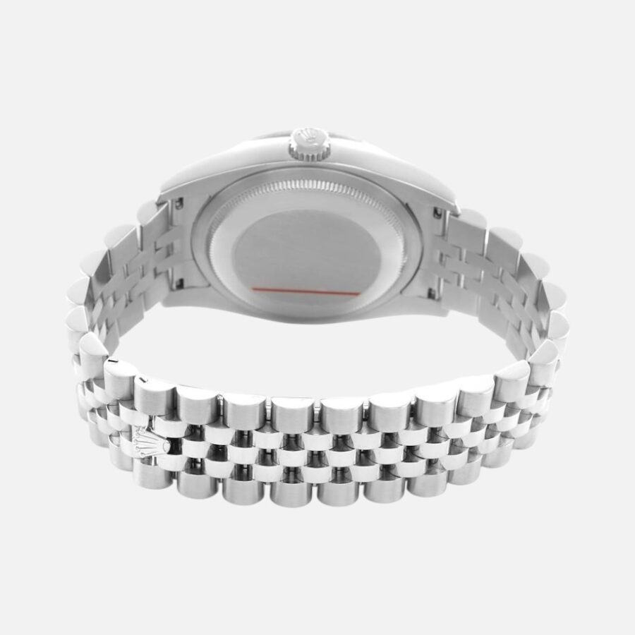 Rolex Datejust 116244 Steel White Gold Silver Diamond Dial 36mm