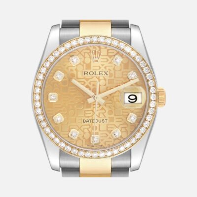 Rolex Datejust 116243 Yellow Gold Anniversary Diamond 36mm