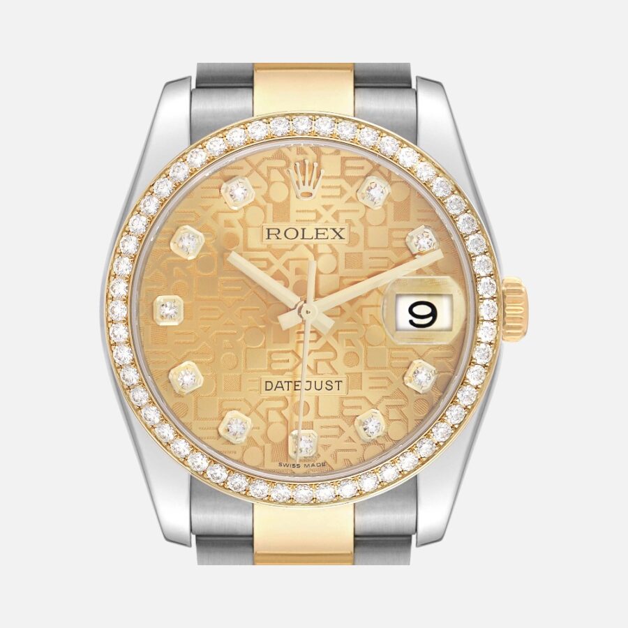 Rolex Datejust 116243 Yellow Gold Anniversary Diamond 36mm