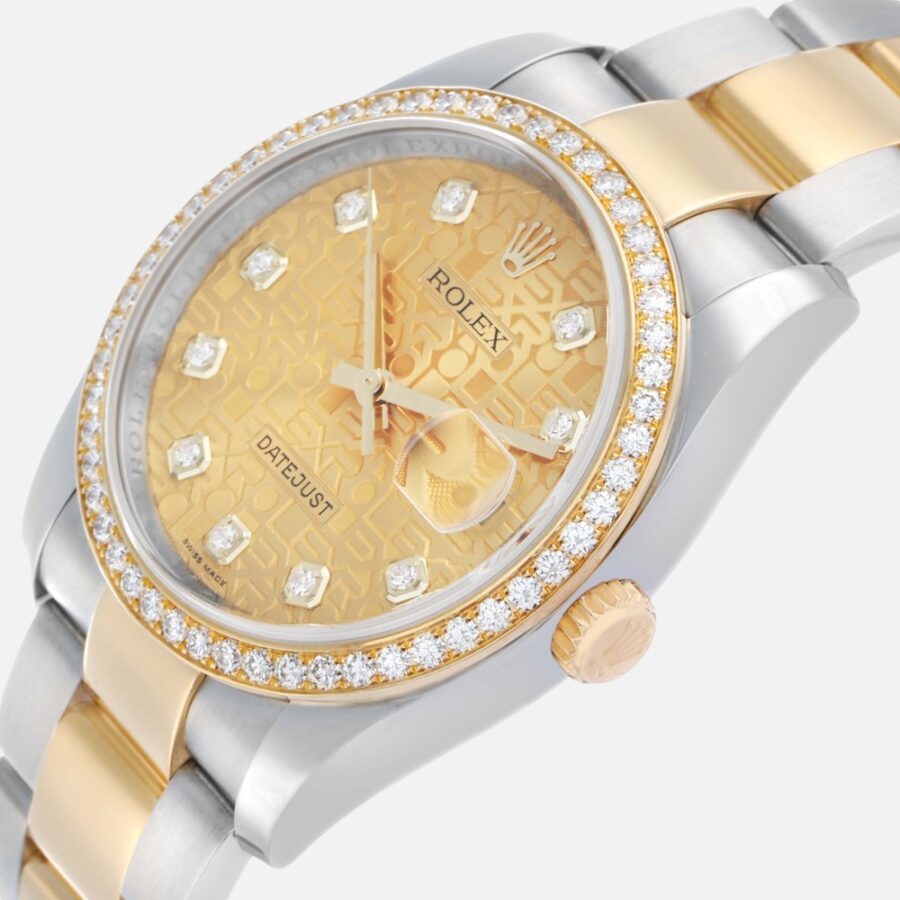 Rolex Datejust 116243 Yellow Gold Anniversary Diamond 36mm