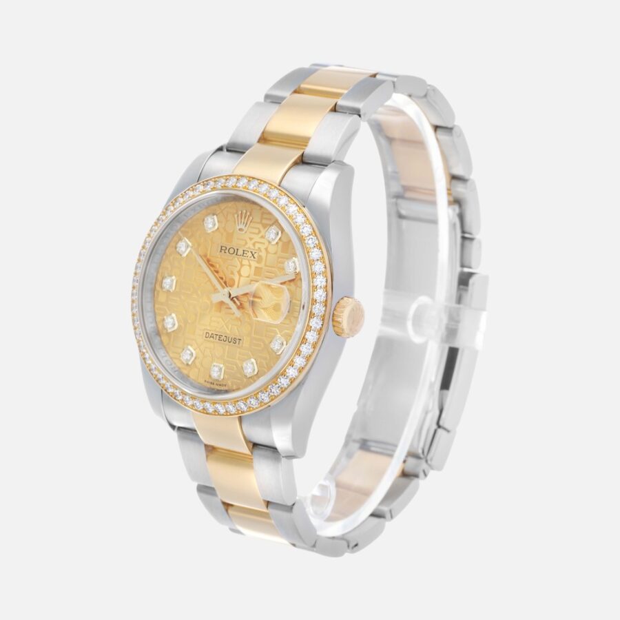 Rolex Datejust 116243 Yellow Gold Anniversary Diamond 36mm
