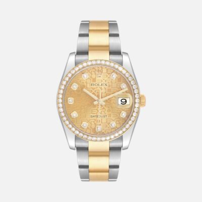 Rolex Datejust 116243 Yellow Gold Anniversary Diamond 36mm