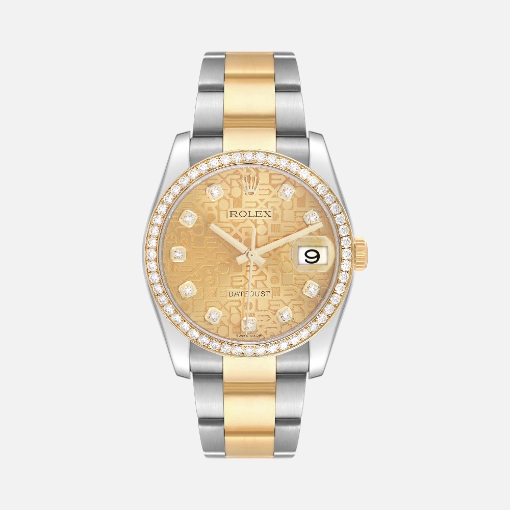 Rolex Datejust 116243 Yellow Gold Anniversary Diamond 36mm