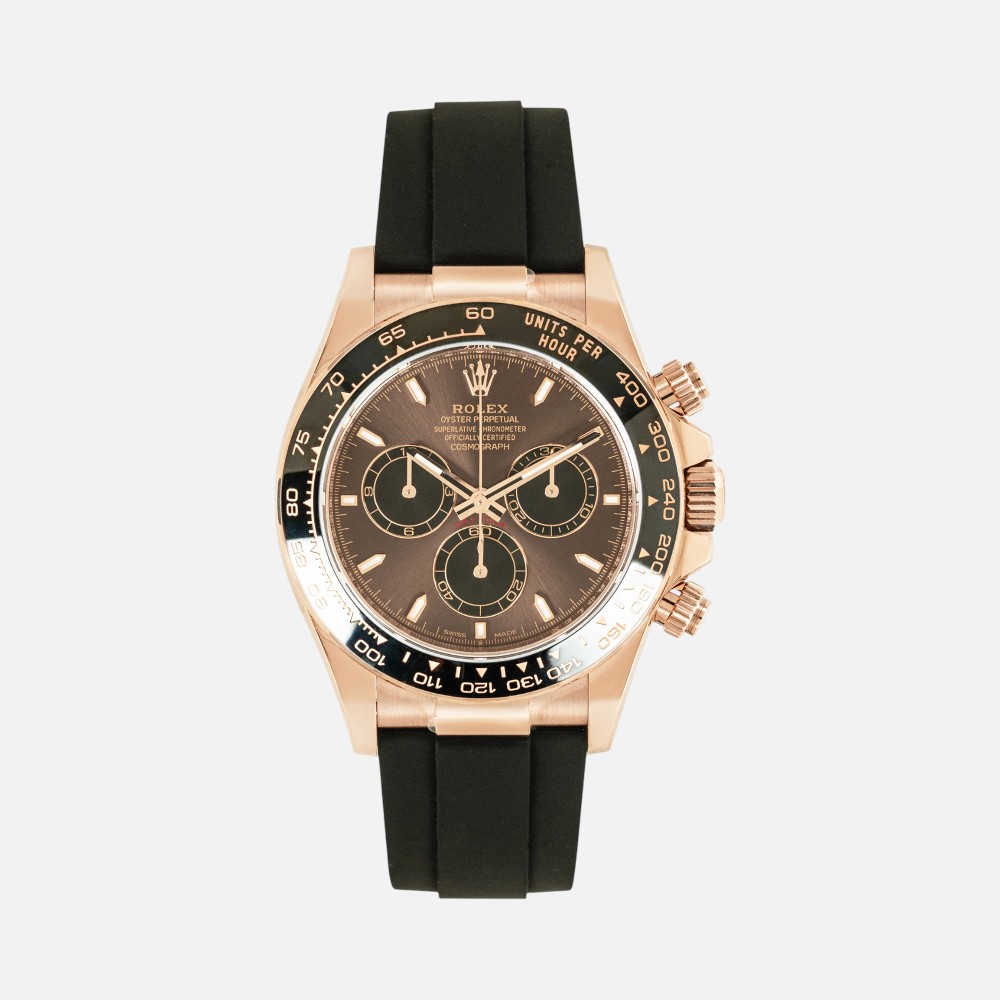 Rolex Daytona 126515LN Everose Gold Black Chronograph Dial