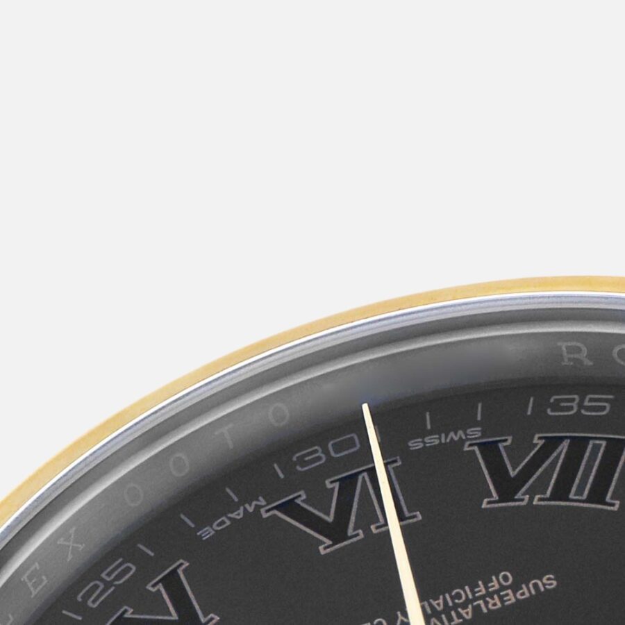 Rolex Datejust II 116333 Black Roman Dial Steel Yellow Gold 41mm