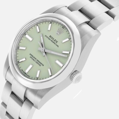 Rolex Oyster Perpetual 124200 Pistachio Dial 34mm Steel