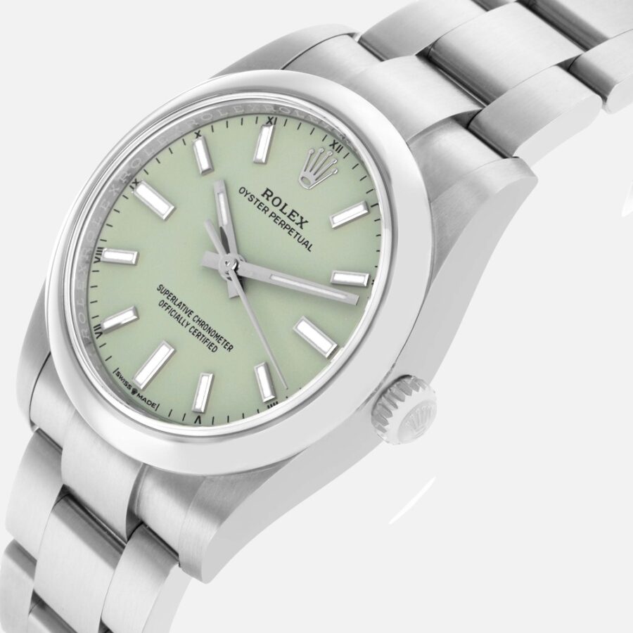 Rolex Oyster Perpetual 124200 Pistachio Dial 34mm Steel