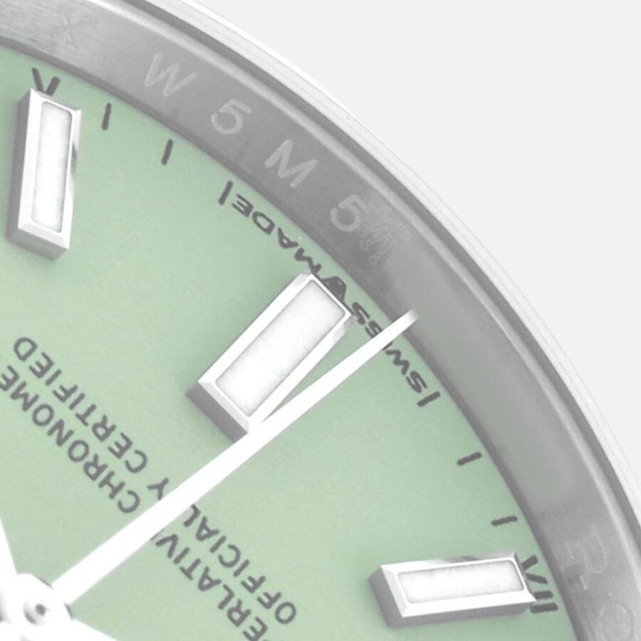 Rolex Oyster Perpetual 124200 Pistachio Dial 34mm Steel