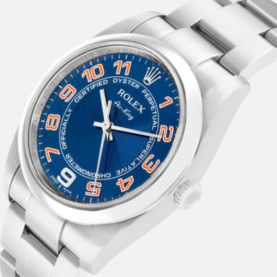 Rolex Air-King 114200 Blue Concentric Dial Stainless Steel