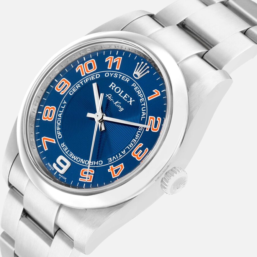 Rolex Air-King 114200 Blue Concentric Dial Stainless Steel