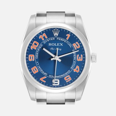 Rolex Air-King 114200 Blue Concentric Dial Stainless Steel