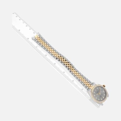 Rolex Datejust 116243 Two-Tone Steel & Yellow Gold Silver Diamond Dial 36mm