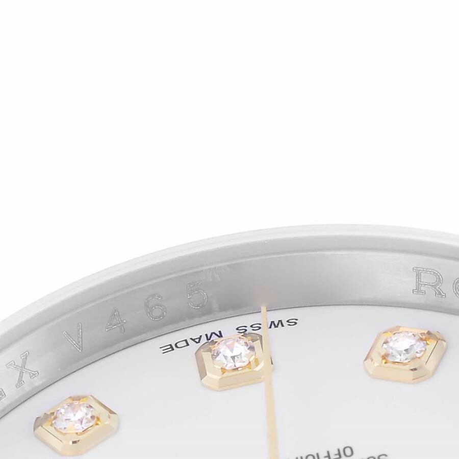 Rolex Datejust 116233 Two-Tone Steel amp; Yellow Gold White Diamond Dial 36mm