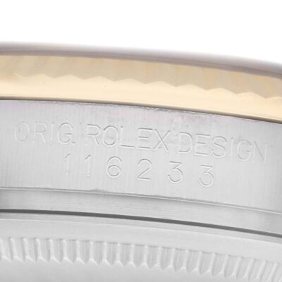 Rolex Datejust 116233 Two-Tone Steel amp; Yellow Gold White Diamond Dial 36mm