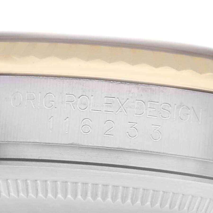 Rolex Datejust 116233 Two-Tone Steel amp; Yellow Gold White Diamond Dial 36mm