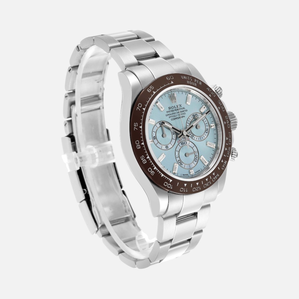 Rolex Daytona 116506 Ice Blue Diamond Dial 40mm Platinum