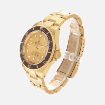 Rolex Submariner 16618 Yellow Gold Champagne Dial 40mm