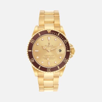 Rolex Submariner 16618 Yellow Gold Champagne Dial 40mm