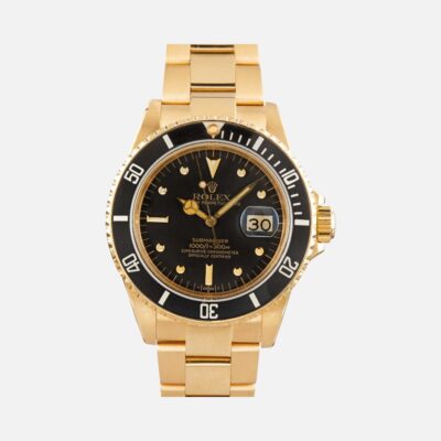 Rolex Submariner 16808 18K Yellow Gold 40mm Vintage